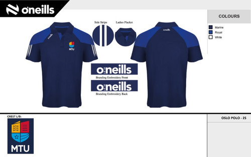 Munster Technological University, Kerry Campus Oslo Polo Shirt (Youths)
