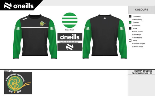 St. Marys Secondary School Bolton Crew Neck Brushed Sweatshirt (Kids)