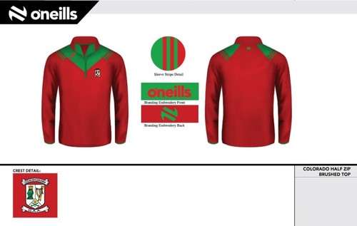 Ballymun Kickhams Colorado Squad Half Zip Top (Adults)