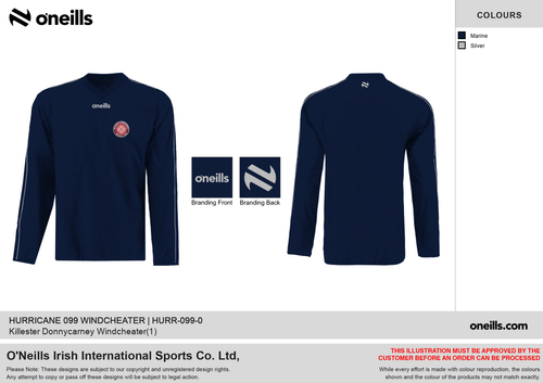Killester Donnycarney FC Hurricane Windbreaker (Youths)