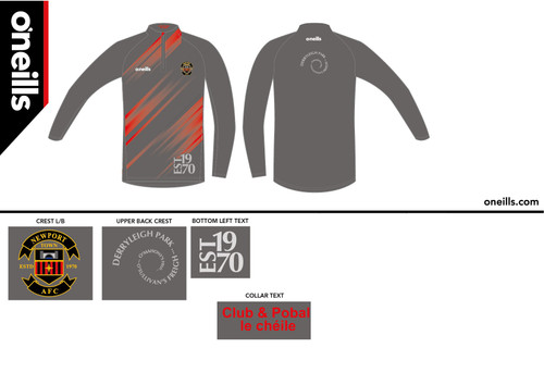 Newport Town AFC Daly Printed Halfzip Top (Adults)