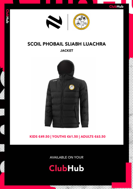 Scoil Phobail Sliabh Luachra Eclipse Hooded Padded Jacket (Youths)