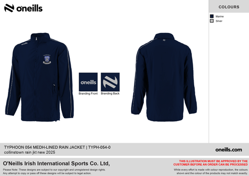 Collinstown FC Typhoon Lightweight Rain Jacket (Adults)