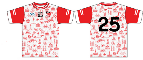 Asian Gaelic Games Jersey White-Red 2025 (Kids)