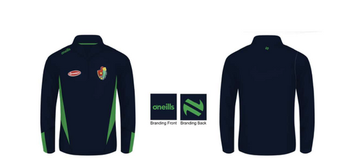 Saigon Gaels Jenson Brushed Half Zip Top Black/Emerald 2025 (Adults)