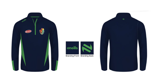 Saigon Gaels Jenson Brushed Half Zip Top Marine/Emerald 2025 (Adults)