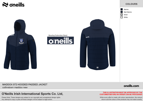 Collinstown FC Maddox Hooded Padded Jacket (Kids)