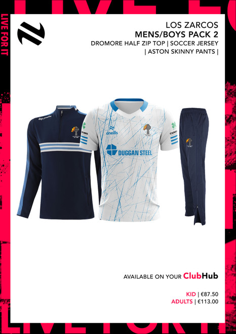 Los Zarcos Boys/Mens Pack 2 (Youths)