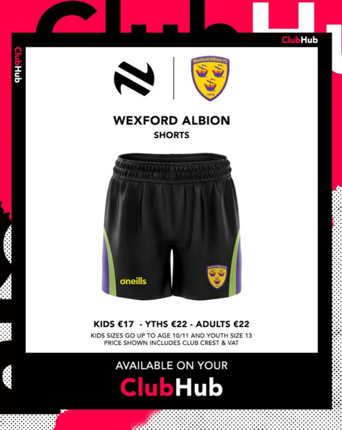 Wexford Albion FC Team Soccer Shorts (Adults)