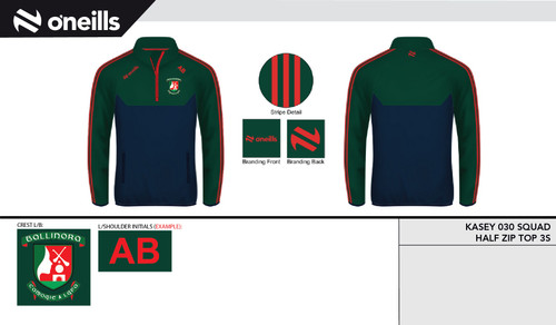 Ballinora Camogie & Ladies Football (Female Club) Kasey Squad Half Zip Top (Kids)