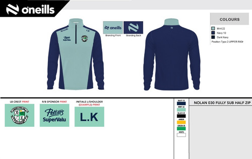 Naomh Eanna Nolan Squad Half Zip Top (Kids)