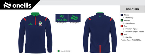 Canon Sheehan Primary School Brixton Squad Half Zip Top (Adults)