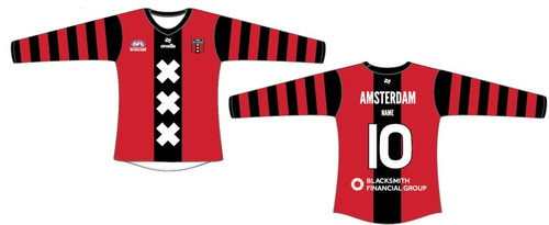 Amsterdam Devils AFL Team Long Sleeve Jersey 2026 (Adults)