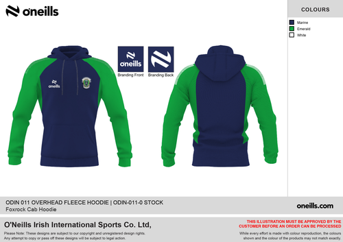 Foxrock Cabinteely Odin Fleece Overhead Hoodie (Youths)