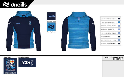 Moyle Rovers GAA Galvas Brushed Hooded Top (Youths)
