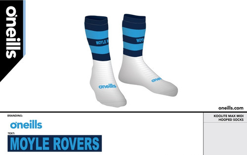 Moyle Rovers GAA Koolite Max Midi Sports Socks (Adults)