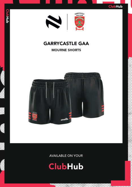 Garrycastle GAA Mourne Printed Shorts (Adults)