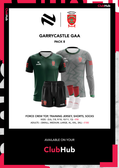 Garrycastle Gaa Pack 8 (Adults)