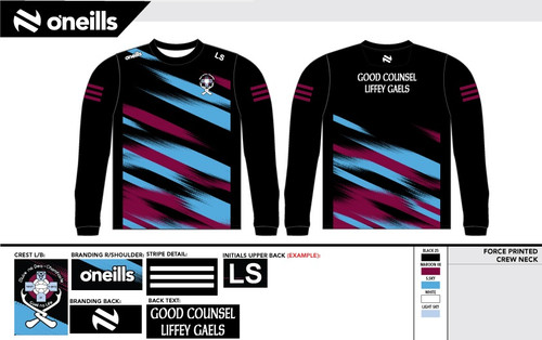 Good Counsel Liffey Gaels Force Warmup Top (Kids)