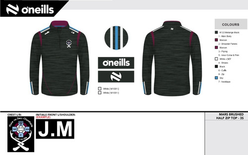 Good Counsel Liffey Gaels Mars Brushed Half Zip Top (Youths)