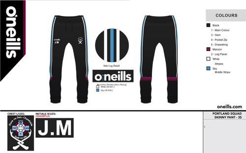 Good Counsel Liffey Gaels Portland Skinny Tracksuit Bottoms (Adults)