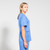 Ladies Sky Blue Scrubs Set