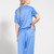 Ladies Sky Blue Scrubs Top