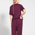 Ladies Maroon Scrubs Bottoms
