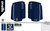 Cashel CS Mourne Shorts Navy/Royal/Amber (Adults)