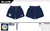 Kiltormer Camogie Mourne Printed Shorts Navy (Kids)