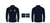 Saigon Gaels Jenson Brushed Half Zip Top Black/Emerald 2025 (Kids)