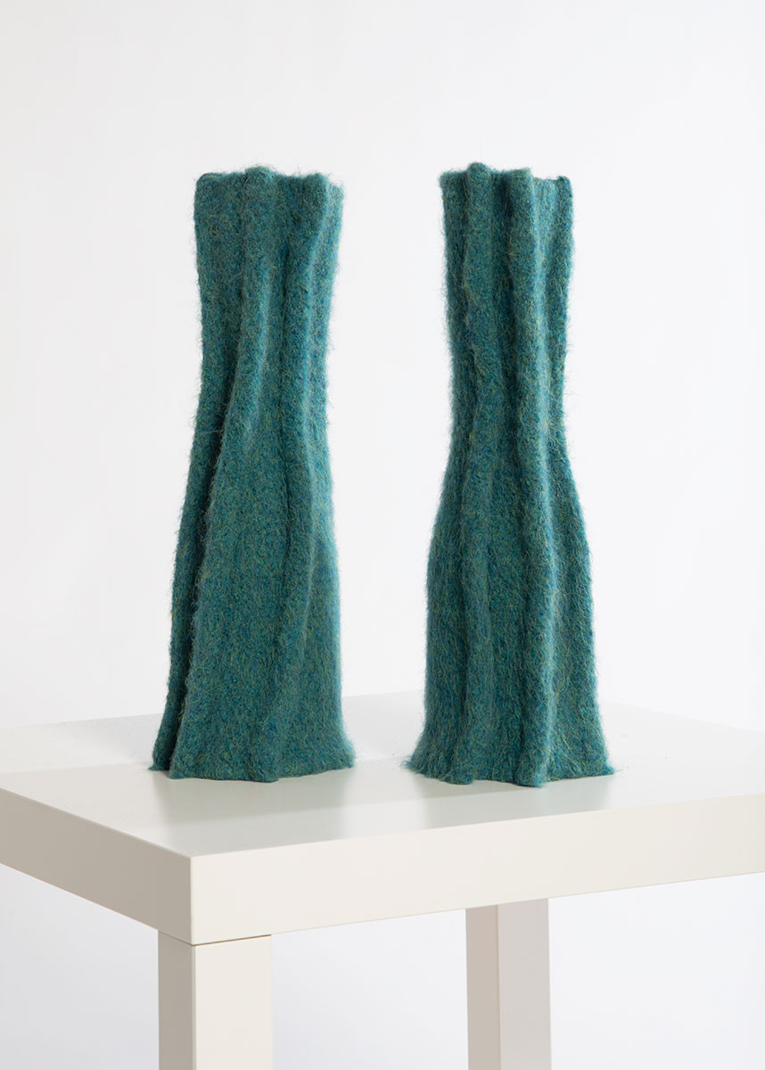 CASTLE ARM WARMERS: Teal with Ribs - maryjaeger.com