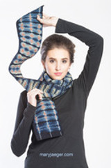 Quilted Tiger Scarves: Layered and Wrapped