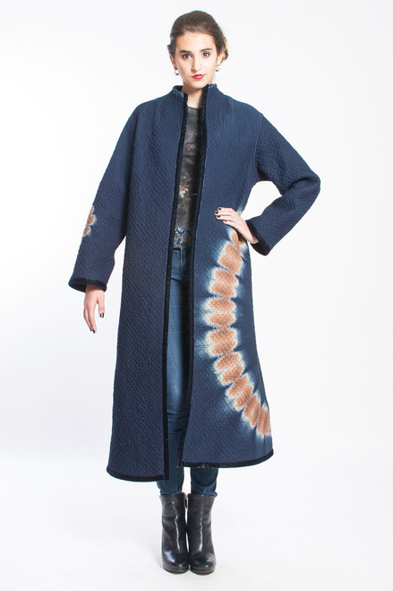 EN - CIRCLE of 2: Kantha Quilted Long Coat