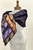 ACCORDION SHAWL:  #215 Aubergine-Deep Grape-Multi