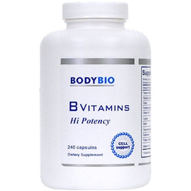 B Vitamins Hi Potency 240 caps by BodyBio/E-Lyte
