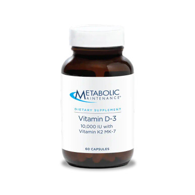 Vitamin D-3 [10,000 IU]  with Vitamin K-2 60c by Metabolic Maintenance