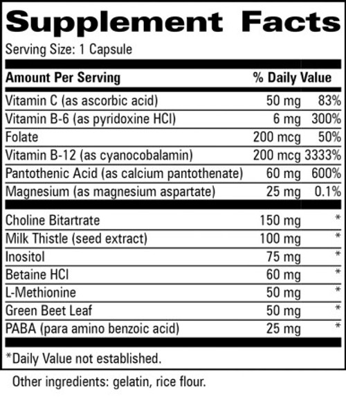 Lipotrope 90c label by Progressive Labs