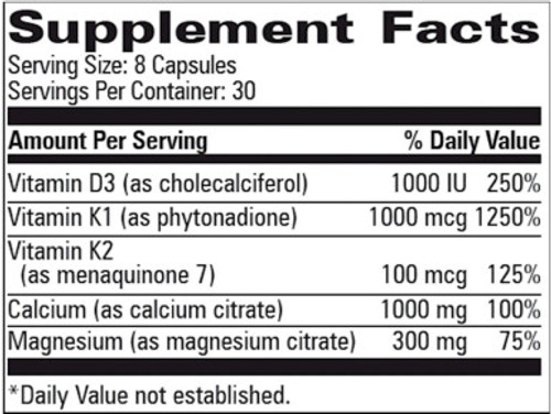 Osteo-Mins PM with D & K 240c label by Progressive Labs