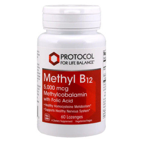 Methyl B-12 5000mcg 60l by Protocol for Life Balance