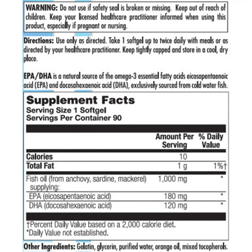 EPA/DHA 90sg Label by Nutra BioGenesis EPA/DHA 90sg Label by Nutra BioGenesis