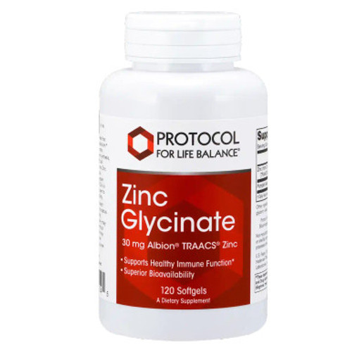 Zinc Glycinate 120sg by Protocol for Life Balance