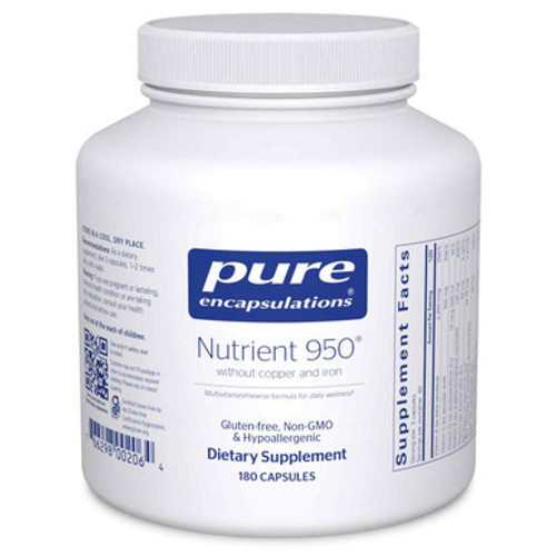 Nutrient 950 w/o Cu & Fe 180c Pure Encapsulations