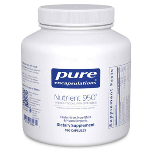 Nutrient 950 w/o Copper, Iron, & Iodine 180c Pure Encapsulations Nutrient 950 w/o Copper, Iron, & Iodine 180c Pure Encapsulations
