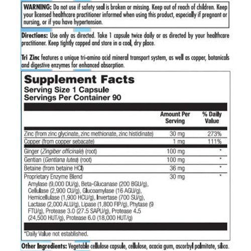 Tri-Zinc 90c Label by Nutra BioGenesis Tri-Zinc 90c Label by Nutra BioGenesis