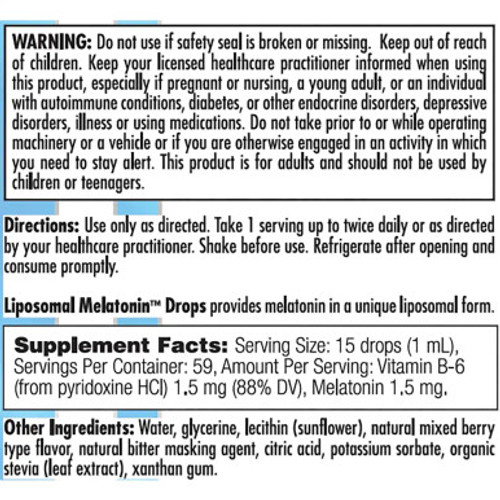 Liposomal Melatonin 2oz Label by Nutra BioGenesis Liposomal Melatonin 2oz Label by Nutra BioGenesis
