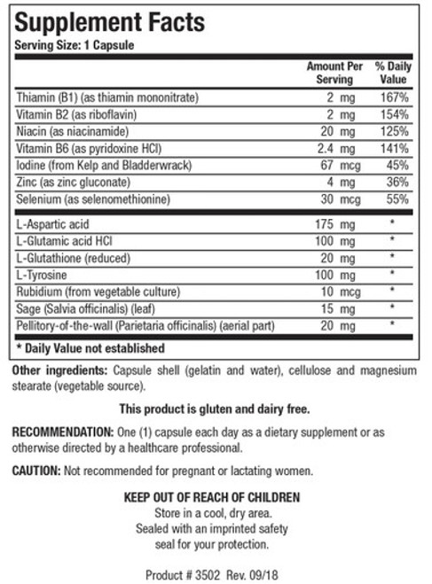 Meda-Stim 100C - Supplement Facts