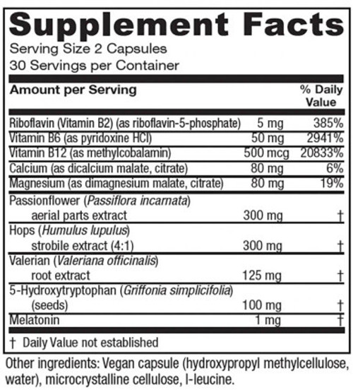 Sleepblend 60c label  by Vitanica