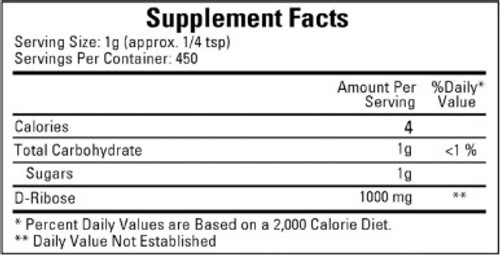 D-Ribose 450g label by Ecological Formulas D-Ribose 450g label by Ecological Formulas