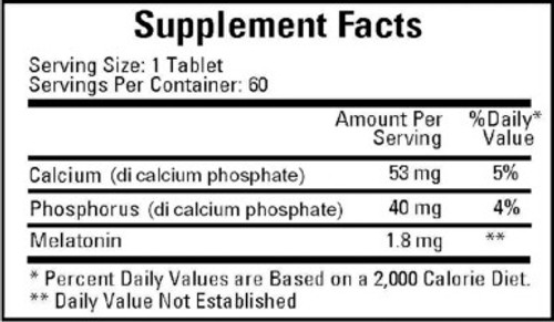 Multiphasic Melatonin SR (1.8mg) 60t label  by Ecological Formulas Multiphasic Melatonin SR (1.8mg) 60t label  by Ecological Formulas
